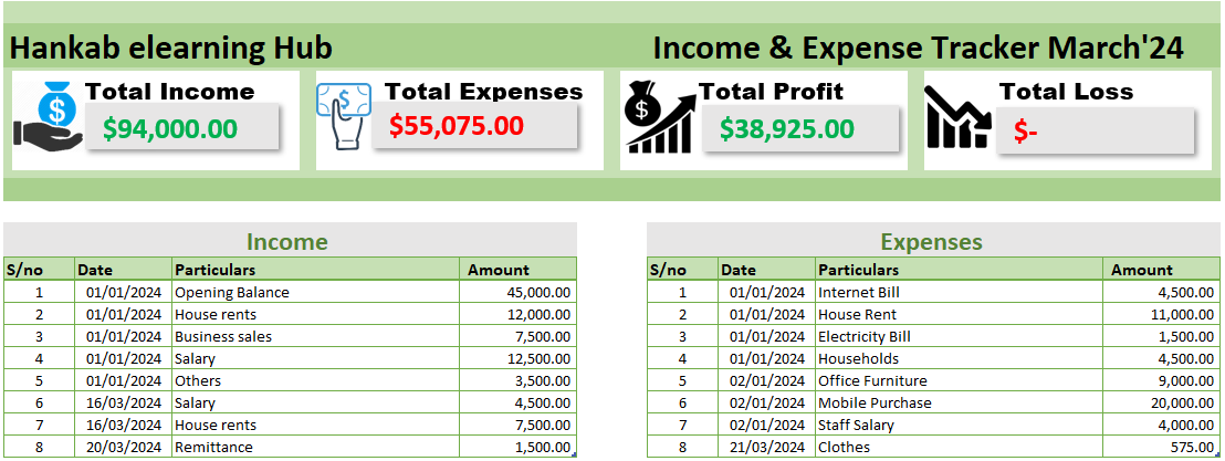 Income and Expense Automation in Excel ( Free )